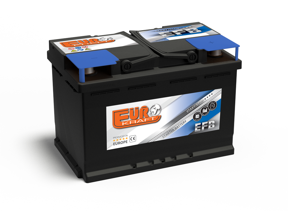 აკუმულატორი EUROKRAFT 105Ah/950A 12V DIN start-stop AGM მარჯვენა (393x175x190)