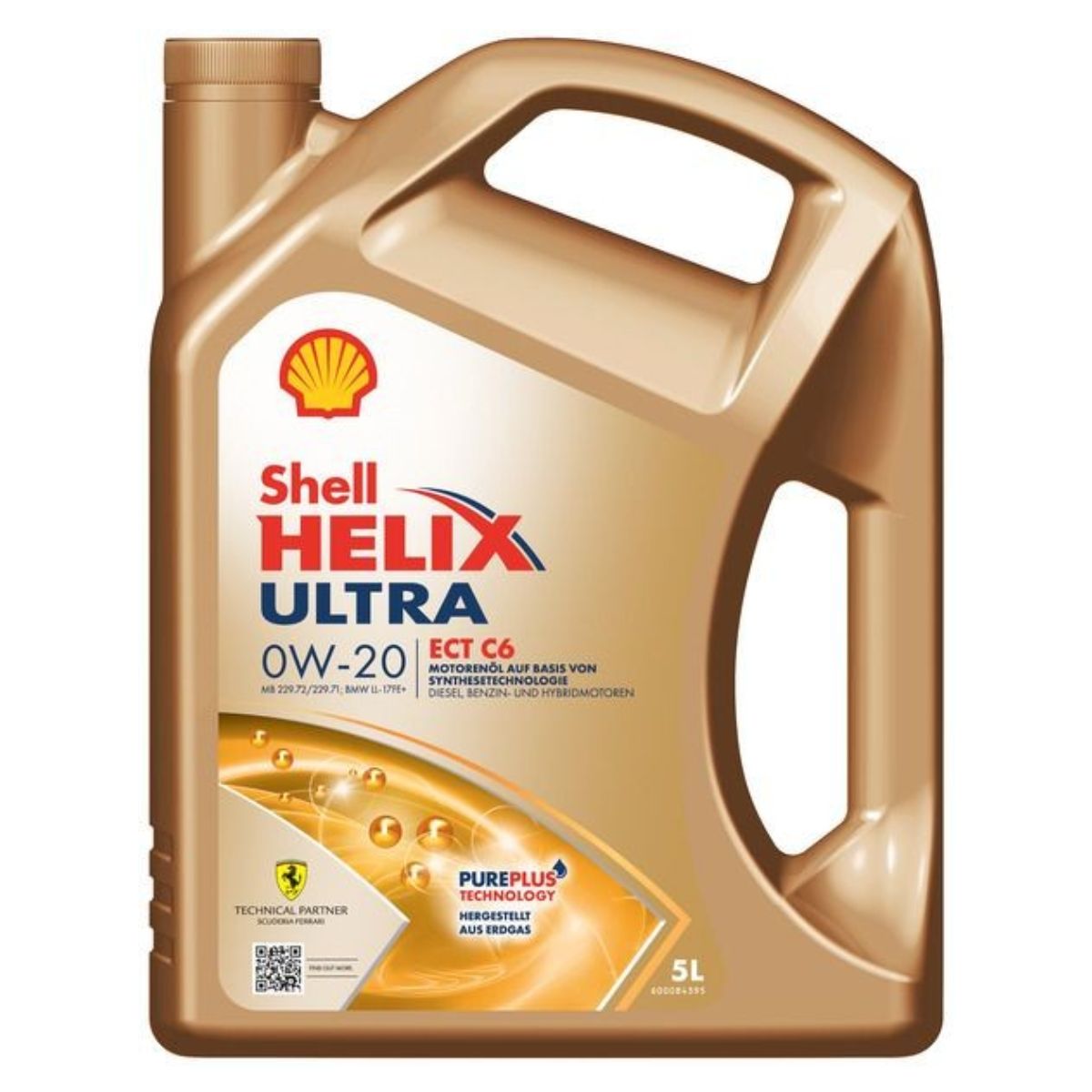 ზეთის ძრავი Shell Helix Ultra ECT C6 0W-20 5L